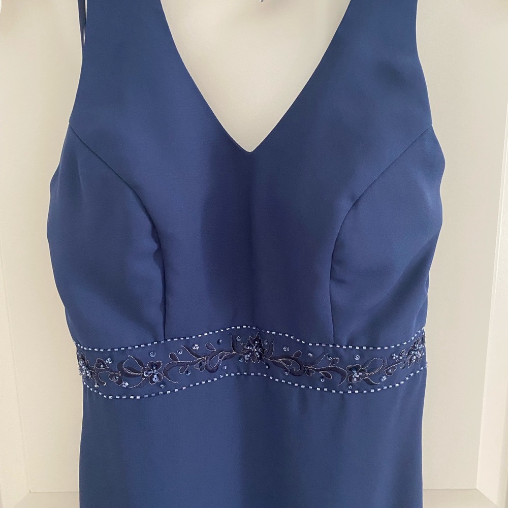 Formal full length blue dress